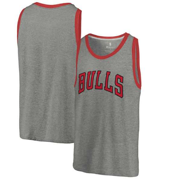 Chicago Bulls Fanatics Branded Wordmark Tri-Blend Tank Top - Heathered Gray,We sell and wholesale Chicago Bulls Fanatics Branded Wordmark Tri-Blend Tank Top - Heathered Gray on line form chian!
